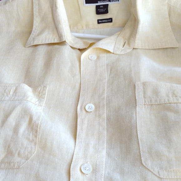 Michael Kors XL 💯 percent Linen light 🟡 like new condition - Picture 7 of 7